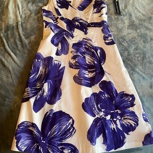 4/$20 NWT Jones Wear white/purple flower dress
